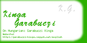 kinga garabuczi business card